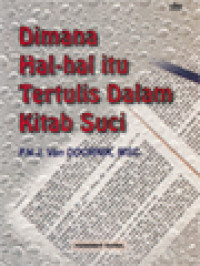 Dimana Hal-Hal itu Tertulis Dalam Kitab Suci