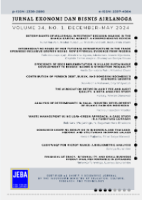 Jurnal Ekonomi dan Bisnis Airlangga Volume 31 No 2 2021
