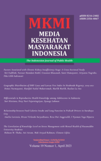 Media Kesehatan Masyarakat Indonesia Volume 19 Issue 1 2023