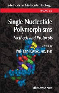 Single Nucleotide Polymorphisms: Methods and Protocols