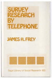 Survey Research By Telephone